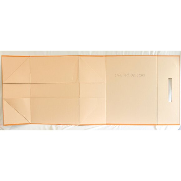 LOUIS VUITTON Large Orange Foldover Magnetic Gift Box w/ Handle (17" x 23" x 9") - Picture 16 of 16